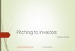 Pitching to Investors - Abhay Tandon
