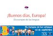 ¡Buenos días, europa! Día europeo de las lenguas