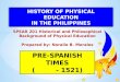 History of Physical Education in the Philippines: Pre-Spanish Times