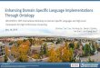 Enhancing Domain Specific Language Implementations Through Ontology