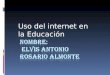 uso  del Internet en la educación