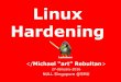 Linux Hardening By Michael Rebultan