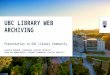 UBC Library Web Archiving 2016