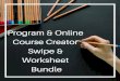 Course creators - Coaches - Bloggers - Program Creators - Online marketers -  Swipe & Worksheet Bundle