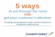 5 ways to cut through the noise and get your customer's attention   customer focus - tamsin fox-davies