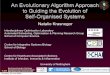Evolutionary Algorithms for Self-Organising Systems