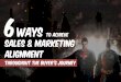 6 ways to achieve sales and marketing alignment throughout the buyer's journey