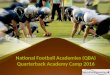 Join National Football Academies (QBA) Quarterback Academy Camp 2016