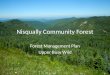 Nisqually Community Forest: Forest Management Plan