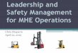 Leadership and Safety Management for MHE Operations