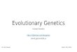 Human genetics   evolutionary genetics
