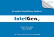 IntelGenX Investor Presentation March 30 2017