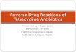 Adverse drug reactions of tetracycline antibiotics