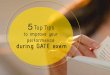 5 top tips to improve your performance during gate exams