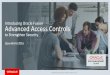 #OOW16 - Introduction to Advanced Access Controls