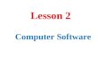 INTRODUCTION TO COMPUTER SOFTWARES BSO LESSON 2