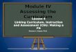 Linking Curriculum,Instruction and Assessment (CIA): Making aFit