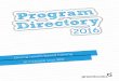 Greenbooks Learning Solutions: Program directory 2016