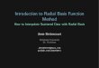 Radial Basis Function Interpolation
