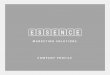 Essence Marketing Solutions - Corporate Profile