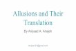 Translation of Allusions