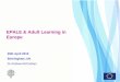 EPALE and Adult Learning in Europe