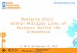 Managing Email Within Multiple Lines of Business Within the Enterprise