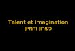 Talento e imaginacion