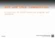HIV and CALD communities: A directory of health promotion programs and resources