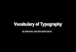 Typography vocabulary  (New Version)