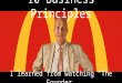 10 Business Principles I learned from watching “The Founder”