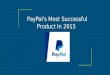 PayPal's Most Successful Product in 2015