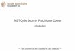 NIST CyberSecurity Practitioner Course
