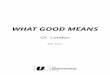 What Good Means