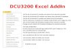 Dcu3200 excel add in