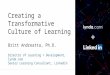 Creating a Transformative Culture of Learning