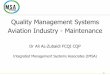 Quality Management Systems - Aviation Industry