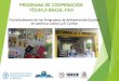 El proyecto Fortalecimiento de Programas de Alimentación Escolar en República Dominicana