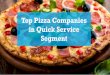Top pizza companies in quick service