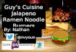 Guy's Cuisine Jalapeno Ramen Noodle Burgers