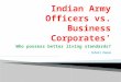 Indian army vs business corporates