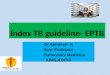 INDEX TB GUIDELINE - EXTRA PULMONARY TB
