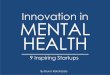 Innovation in Mental Health