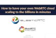 elasticRTC -- how to have your own WebRTC cloud scaling to be billions in minutes