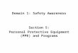 Personel protective equipment and programs