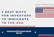 5 Best Ways for Investors to Immigrate to the USA