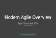 Modern agile overview