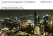 Types of Companies in Thailand
