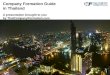 Company Formation Guide in Thailand