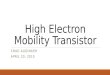High Electron Mobility Transistor